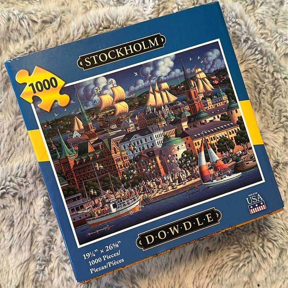 Dowdle Stockholm Jigsaw Puzzle 1000 Pieces Eric Dowdle Folk Art 888584